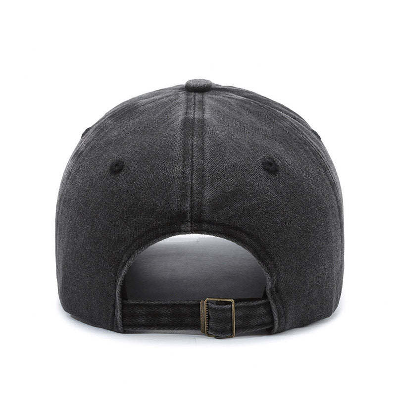 Vintage Embroidered Baseball Cap – Distressed Cotton Adjustable Hat