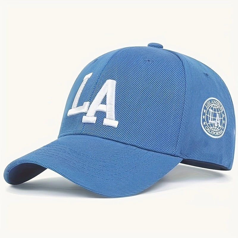 3D Embroidered LA Baseball Cap – Unisex Adjustable Summer Hat
