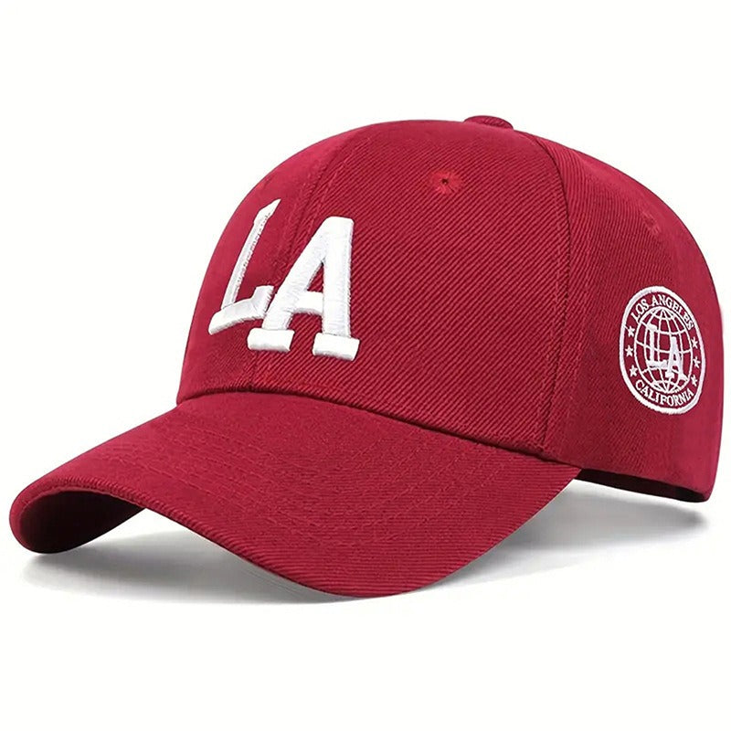3D Embroidered LA Baseball Cap – Unisex Adjustable Summer Hat