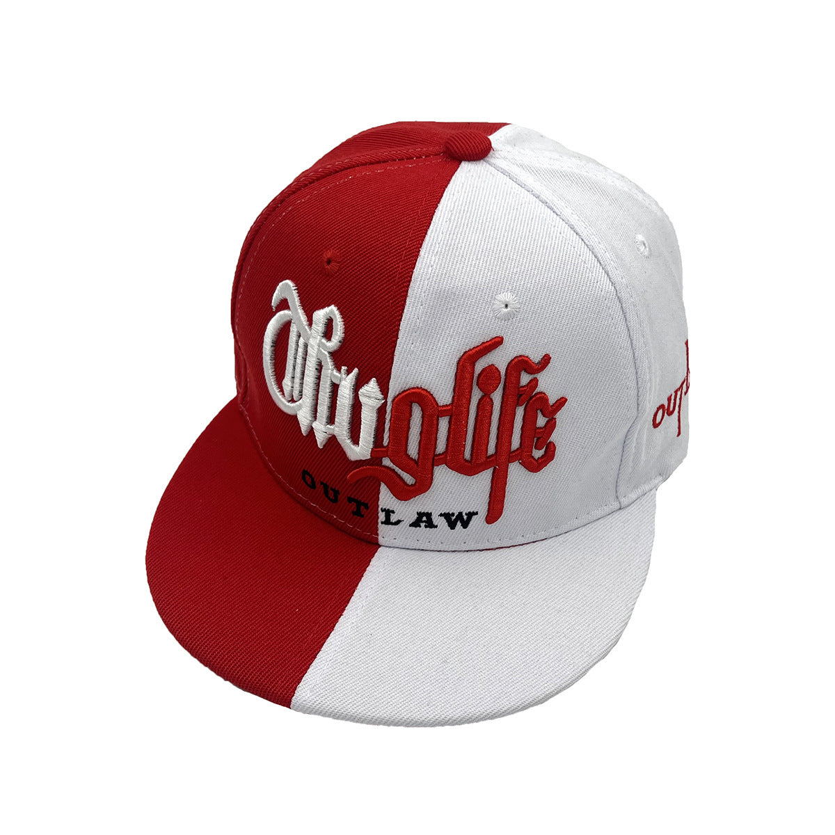 Embroidered Letters Two-Tone Street Hip Hop Cap – Stylish & Functional