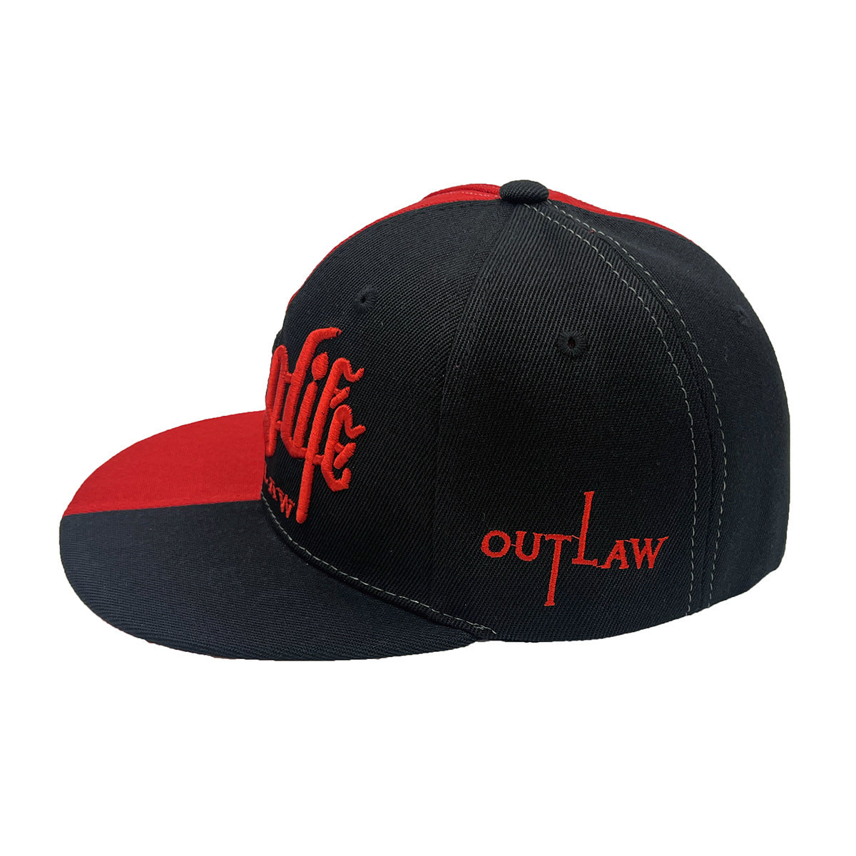 Embroidered Letters Two-Tone Street Hip Hop Cap – Stylish & Functional