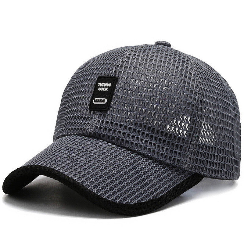 Men's Quick-Dry Mesh Baseball Cap – Breathable & Sun-Protective
