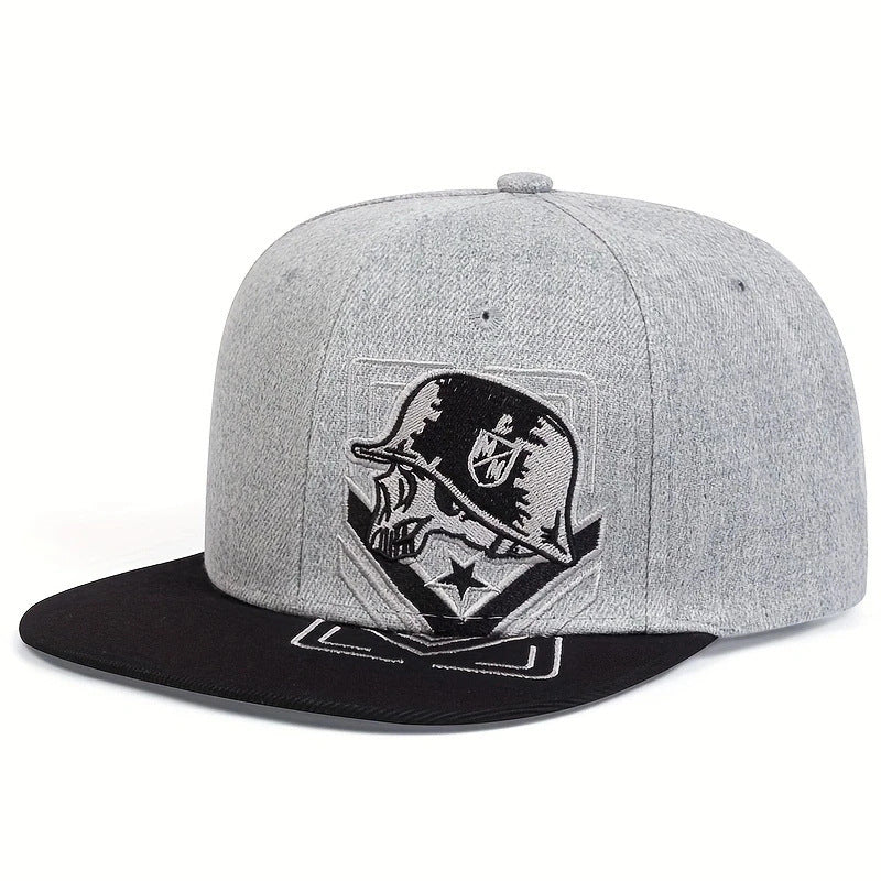 Hip Hop Snapback Cap – Unisex Adjustable Flat Brim Cotton Hat