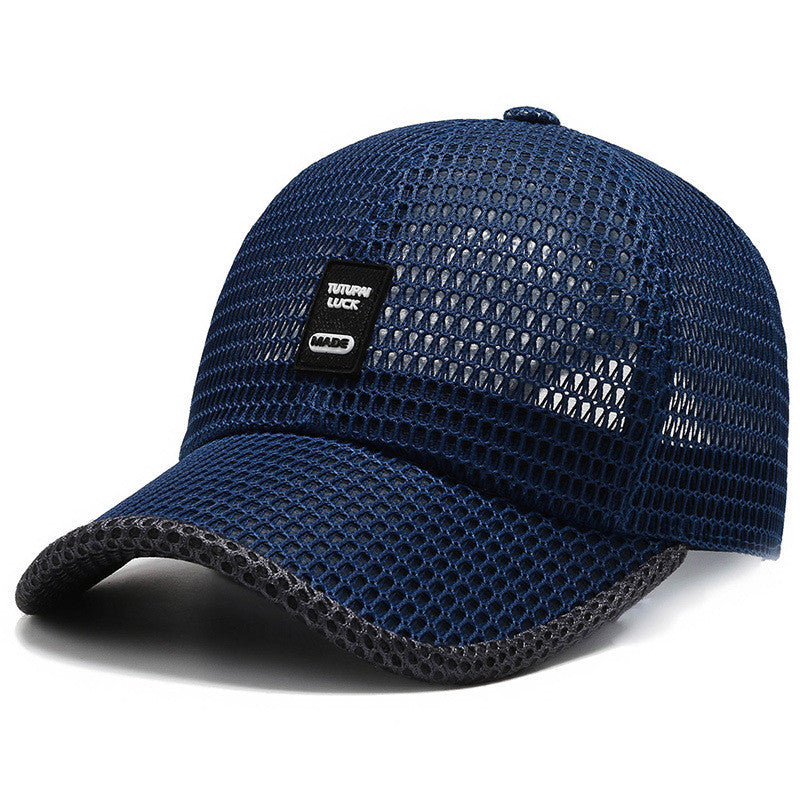 Men's Quick-Dry Mesh Baseball Cap – Breathable & Sun-Protective