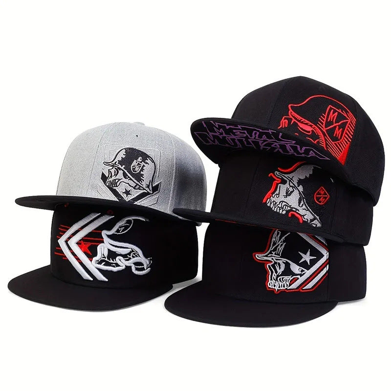 Hip Hop Snapback Cap – Unisex Adjustable Flat Brim Cotton Hat