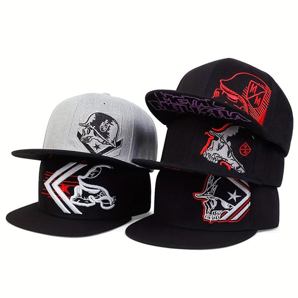 Hip Hop Snapback Cap – Unisex Adjustable Flat Brim Cotton Hat