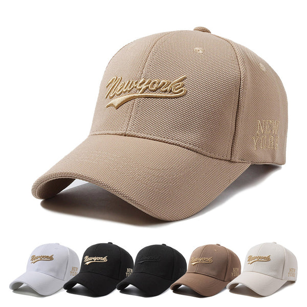 Unisex Hard Crown Embroidered Letter Baseball Cap – Streetwear Essential