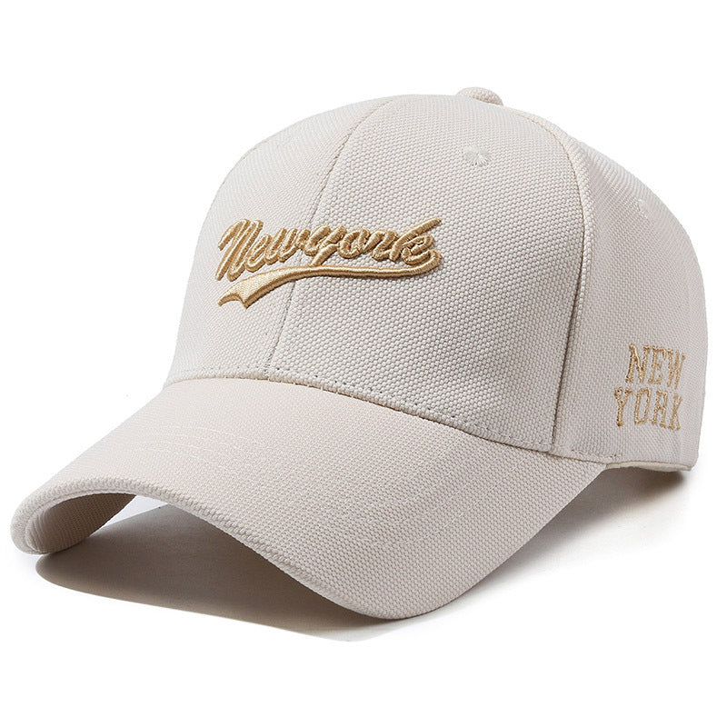 Unisex Hard Crown Embroidered Letter Baseball Cap – Streetwear Essential