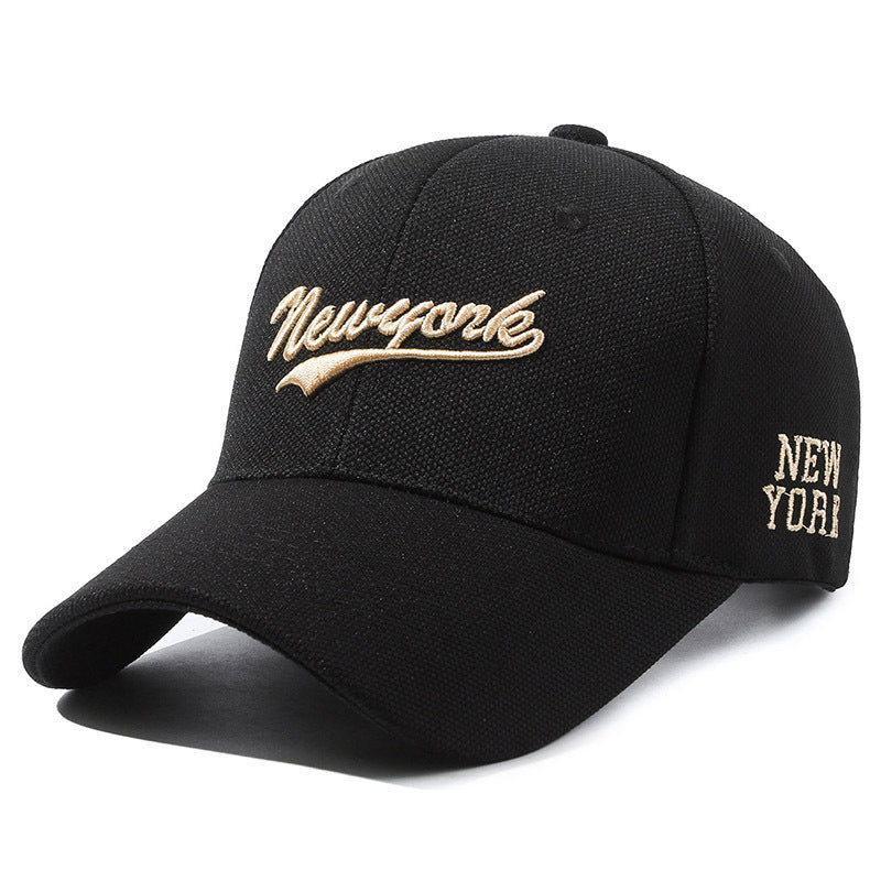 Unisex Hard Crown Embroidered Letter Baseball Cap – Streetwear Essential