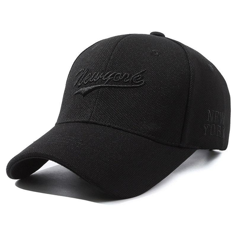 Unisex Hard Crown Embroidered Letter Baseball Cap – Streetwear Essential