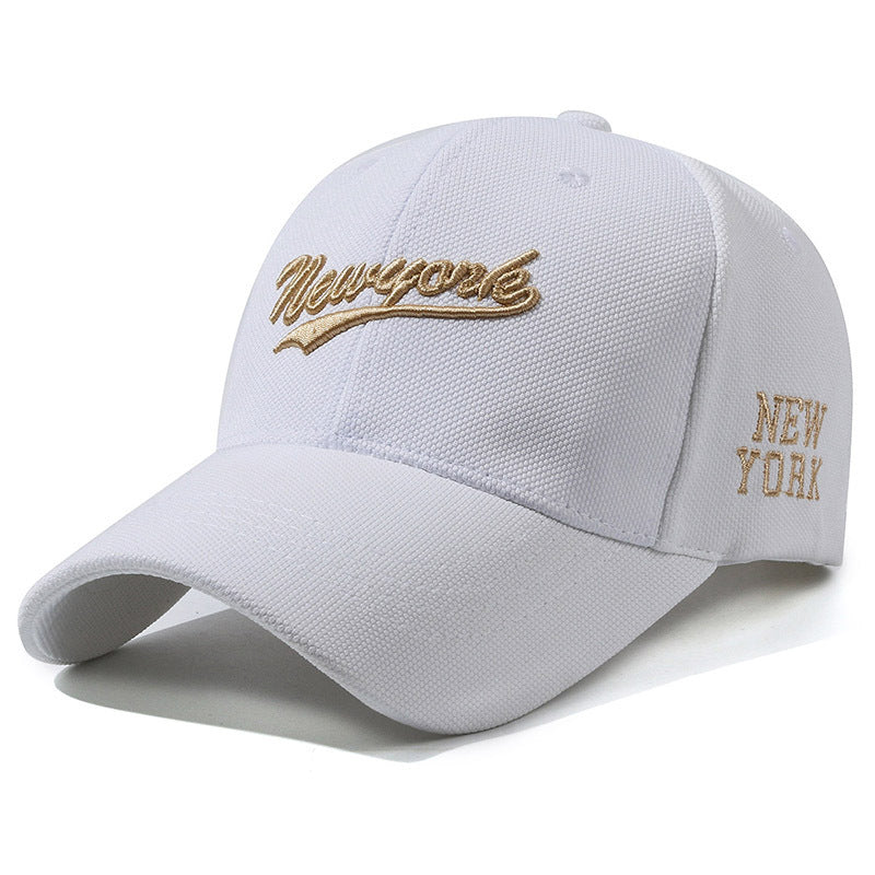 Unisex Hard Crown Embroidered Letter Baseball Cap – Streetwear Essential