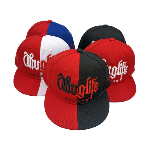 Embroidered Letters Two-Tone Street Hip Hop Cap – Stylish & Functional
